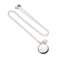 Pressed flower cap pendant with pearl