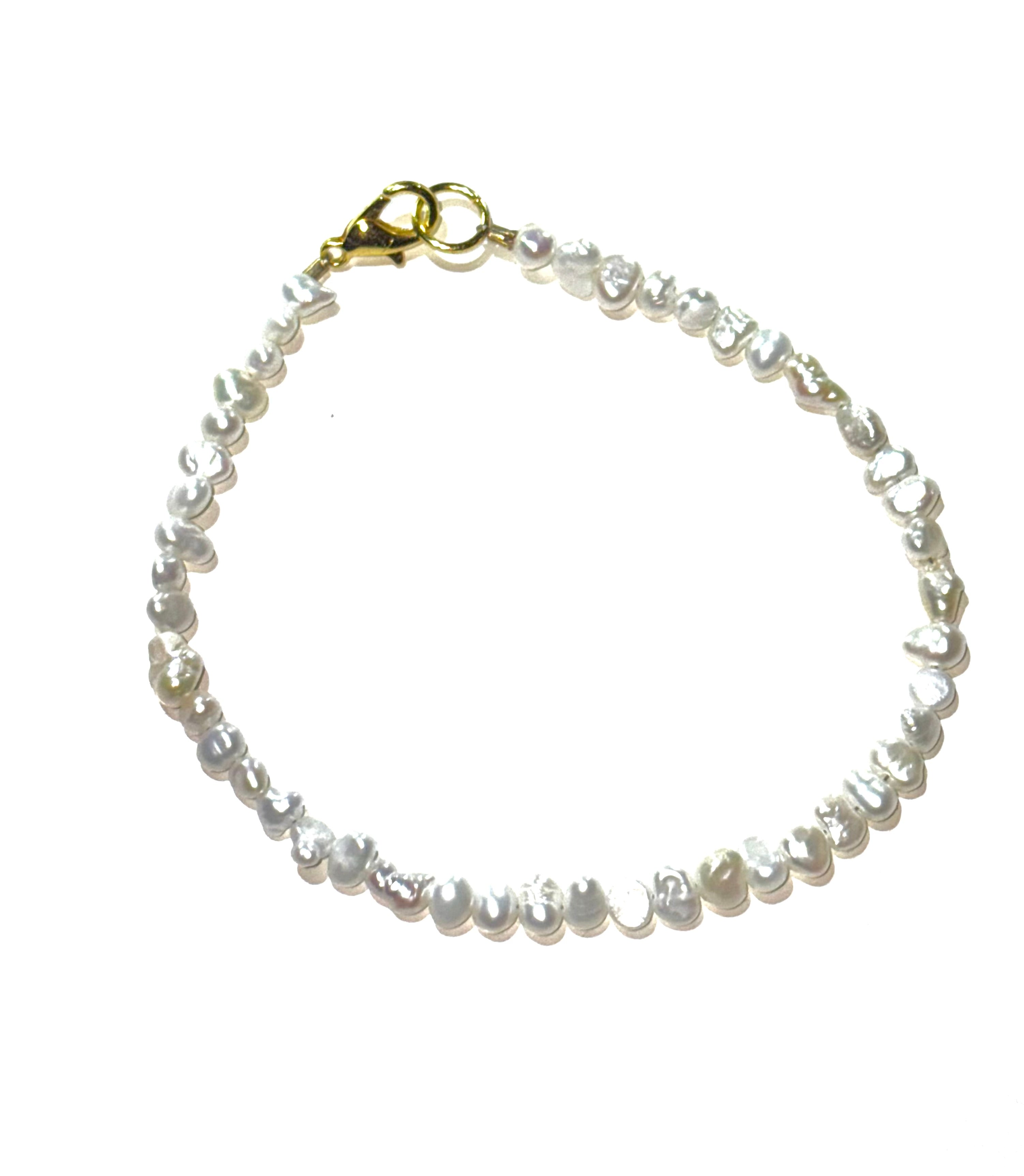 Pearlescent beaded bracelet