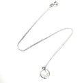 Sterling silver circled star necklace