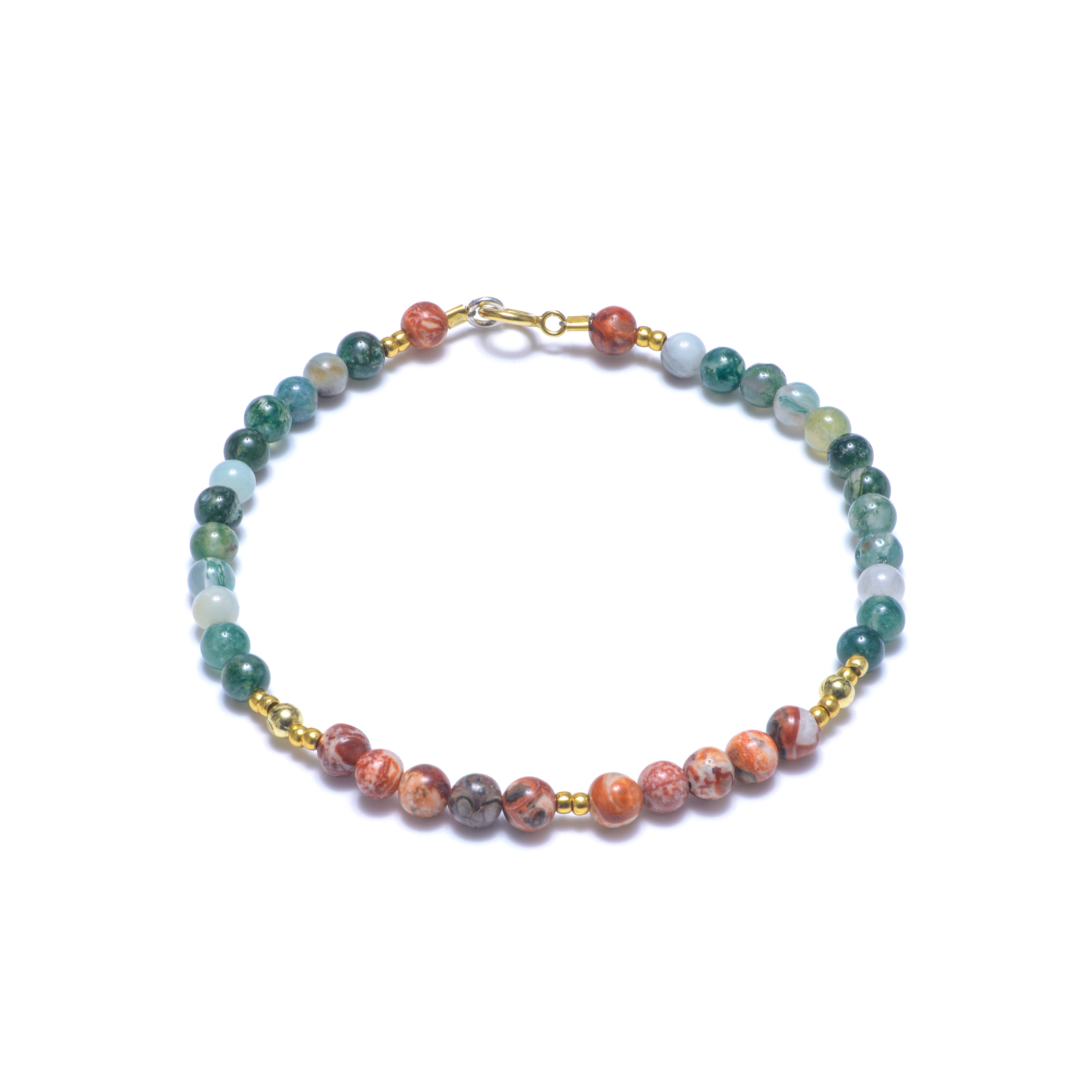 Beaded bracelet Moss & Jasper