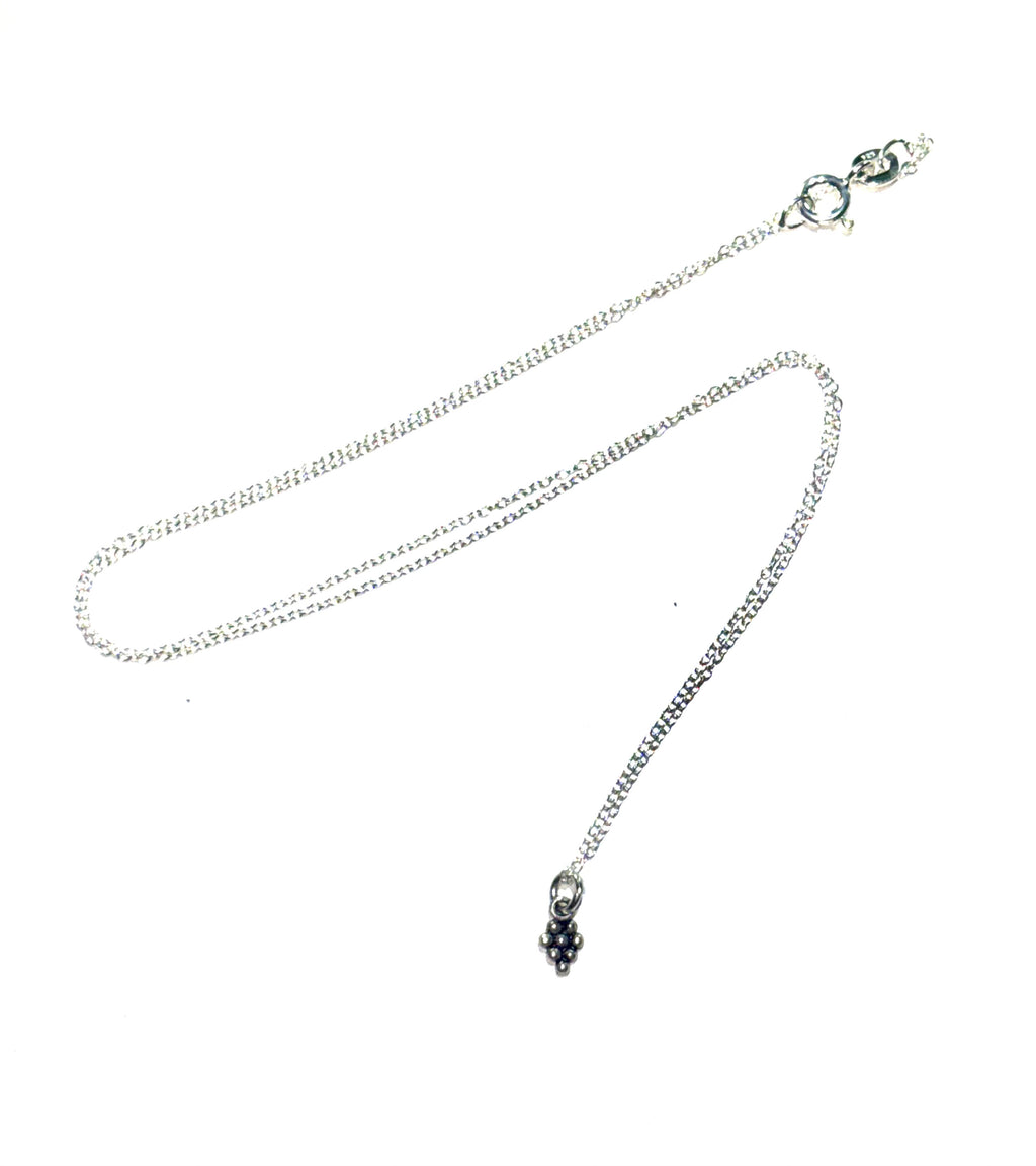 Sterling silver grapes necklace