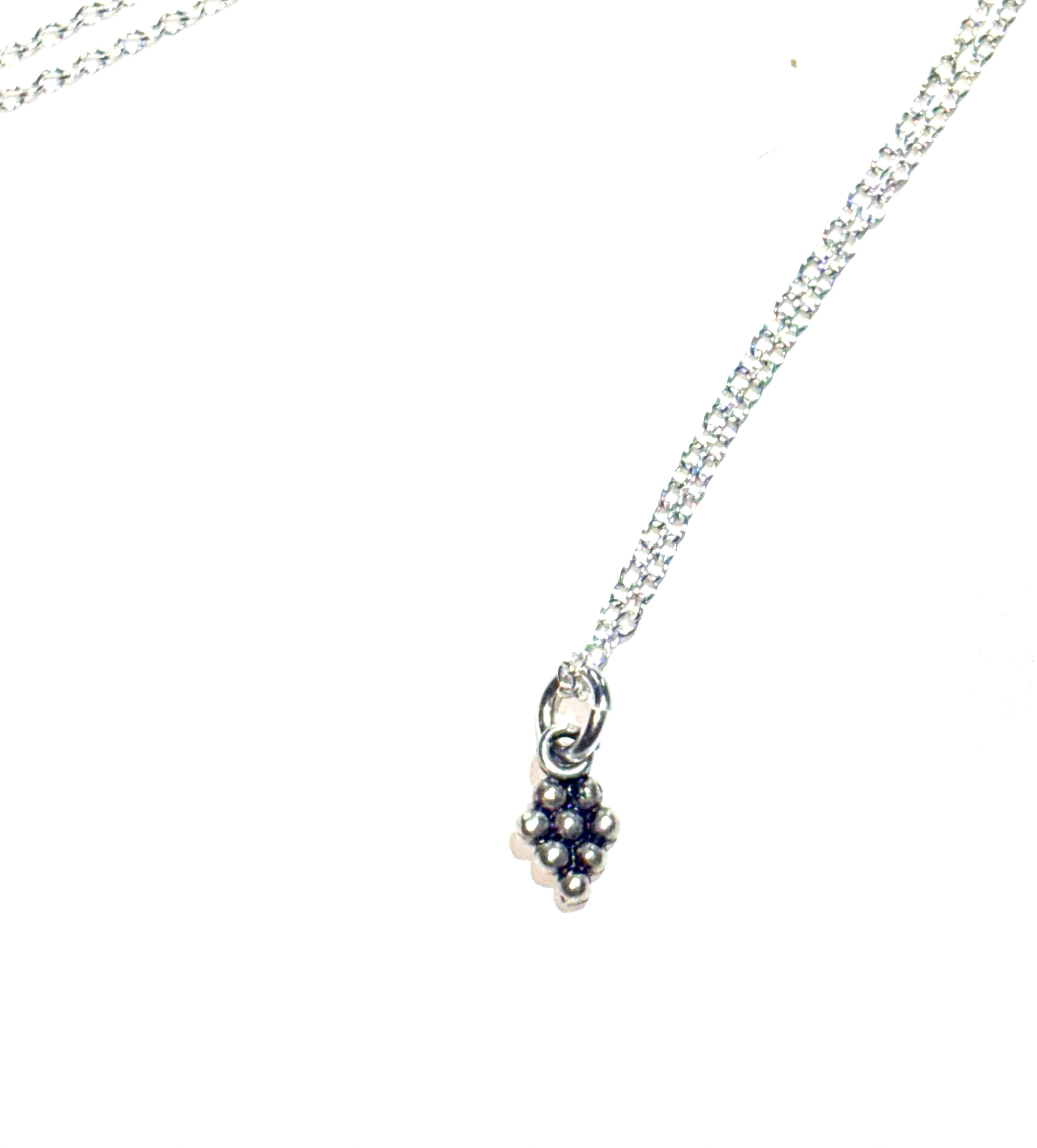 Sterling silver grapes necklace