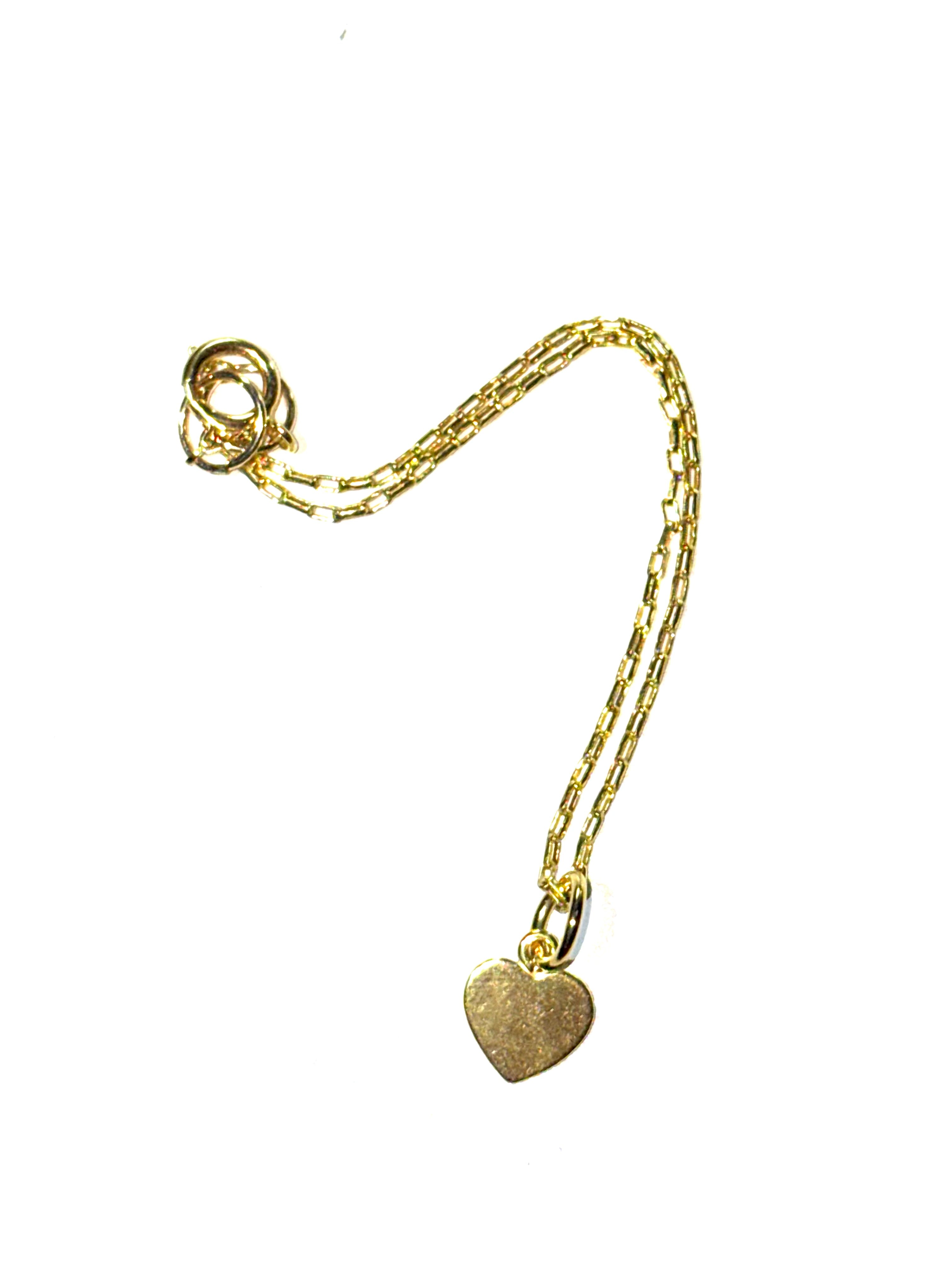 Gold plated heart bracelet