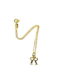 Gold plated bow bracelet