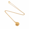 Gold plated clam shell necklace